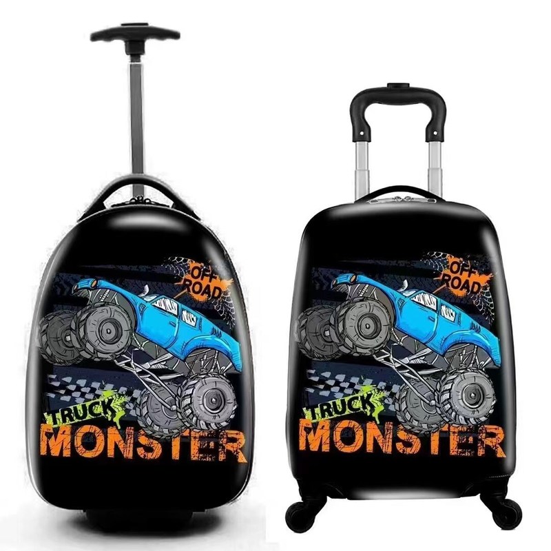 가구 어린이 공장 사용자 지정 다형 신디자인 ABS 만화 인쇄 어린이 트롤리 가방 어린이 가방