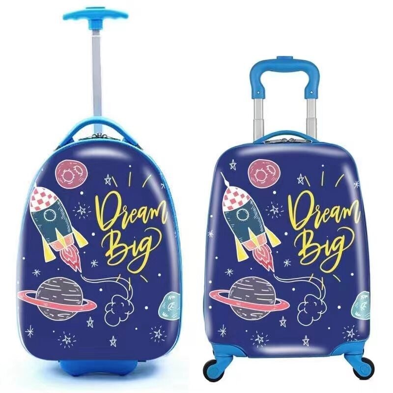 핫 판매 4 휠 스핀러 가방 어린이 여행 트롤리 가방 학교 가방 플라스틱 가방 저장