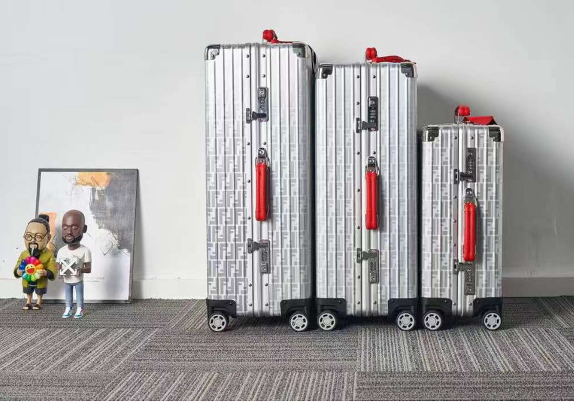 중국 온라인 시장 모든 알루미늄 합금 오리지널 착용 저항 여행 트롤리 케이스 브랜드 여행 수하물 세트 고급