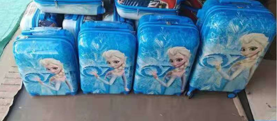 OEM 투명 선명 맞춤형 디자인 만화 동물 디자인 ABS PC 여행 가방 가방 아이 가방 가방을