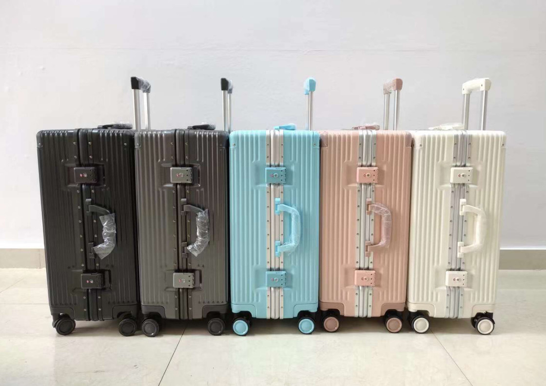 캐빈 케이스 비즈니스 여행 가방을 20 24 인치 휴대용 ABS 유니섹스 알루미늄 프레임 가방